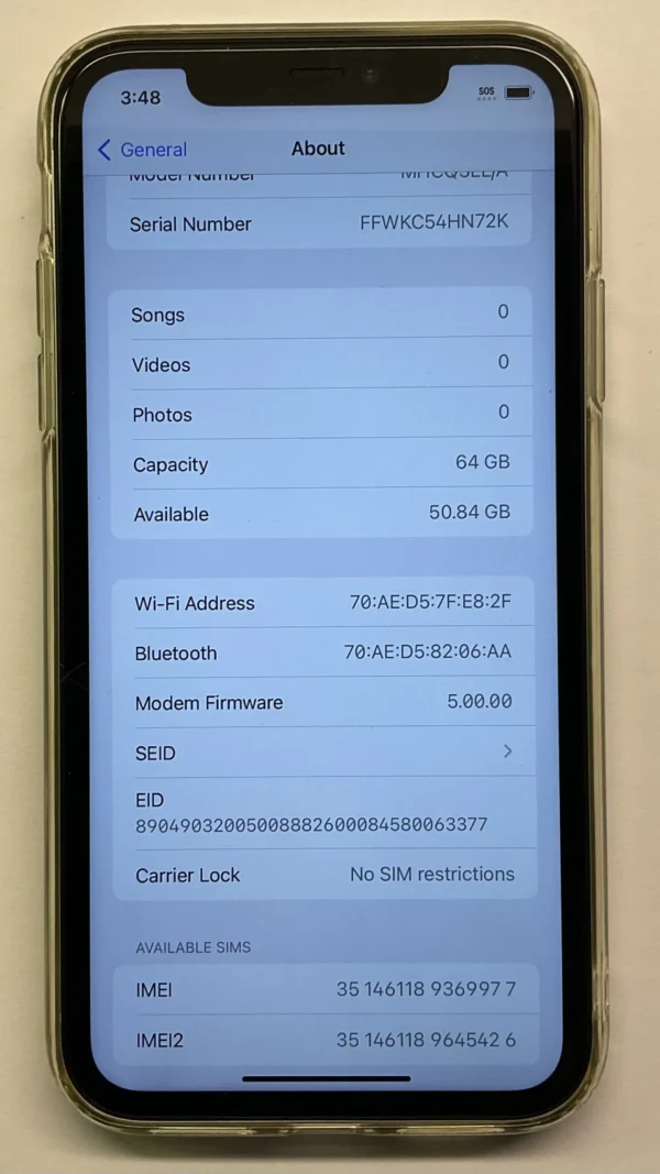 iPhone 11 White 64 GB Mint - Image 4