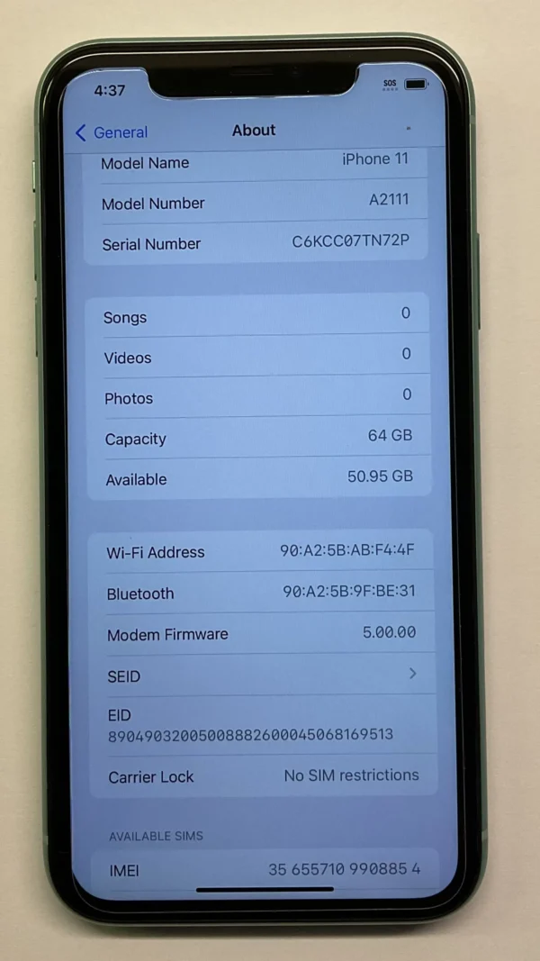 iPhone 11 Green 64 GB Mint - Image 4