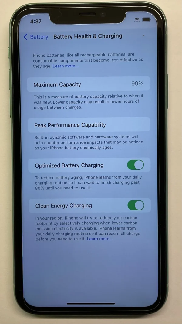 iPhone 11 Green 64 GB Mint - Image 5